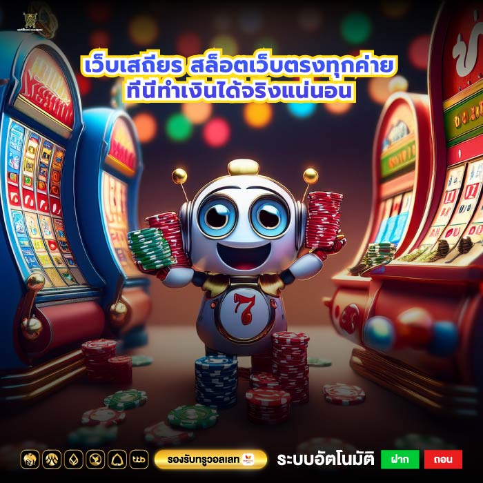 เว็บเสถียรสล็อตเว็บตรงทุกค่ายที่นี่ทำเงินได้จริงแน่นอน
